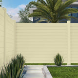 Barrette Outdoor Living Louvered Sand 5 in. x 5 in. x 102 in. Right End/Gate Vinyl Fence Post