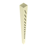 Barrette Outdoor Living Louvered Sand 5 in. x 5 in. x 102 in. Right End/Gate Vinyl Fence Post