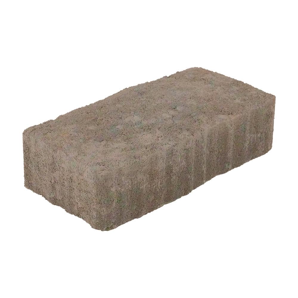 Pavestone Clayton 7 in. L x 3.5 in. W x 1.77 in. H Sand/Brown/Charcoal Blend Concrete Paver