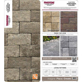 Pavestone Paper Sample Only of Clayton 3.5 in. W x 7 in. L x 1.77 in. H Sand/Brown/Charcoal Blend Concrete Paver (1-Piece)