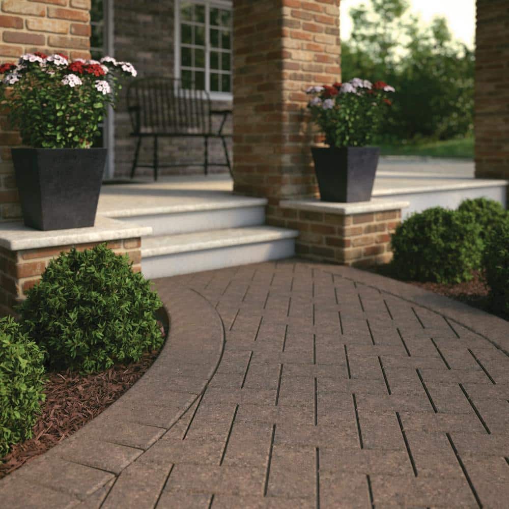 Pavestone Holland 7.87 in. L x 3.94 in. W x 2.36 in. H 60 mm Sand/Brown/Charcoal Concrete Paver (480-Piece/103 sq. ft./Pallet)