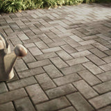 Pavestone Holland 7.87 in. L x 3.94 in. W x 2.36 in. H 60 mm Sand/Brown/Charcoal Concrete Paver (480-Piece/103 sq. ft./Pallet)