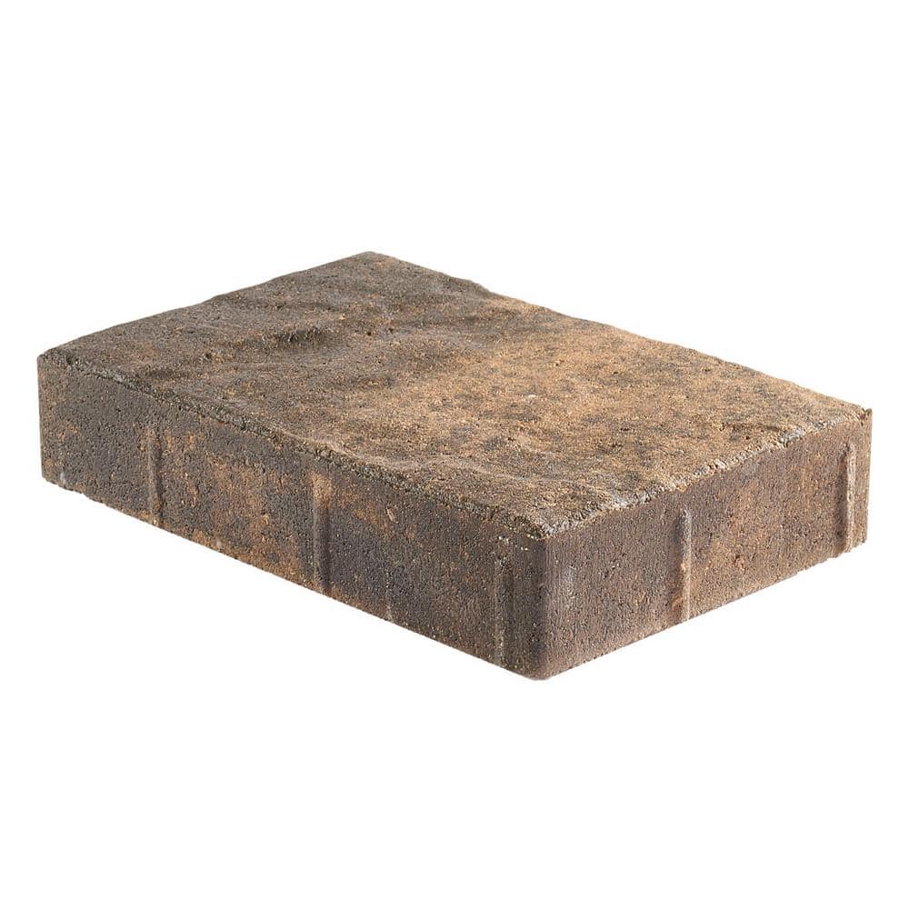 Pavestone Taverna Rec 11.81 in. L x 7.87 in. W x 1.9 in. H Sand Brown Charcoal Concrete Paver (192-Piece/124 sq. ft./pallet)