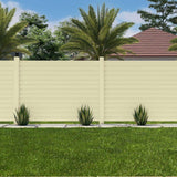 Louvered 6 in. x 6 in. Sand Vinyl New England Fence Post Top