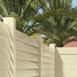 Louvered 6 in. x 6 in. Sand Vinyl New England Fence Post Top