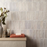 Ivy Hill Tile Amagansett Cream 2 in. x 8 in. 9 mm Satin Ceramic Wall Tile (5.38 sq. ft. / case)
