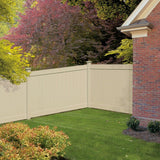 Veranda Linden 6 ft. H x 8 ft. W Sand Vinyl Privacy Fence Panel (Unassembled)