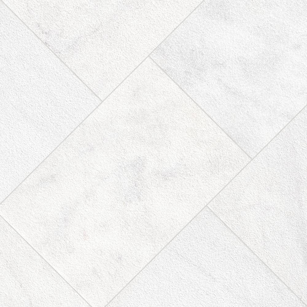 MSI Crystal White 3 cm. x 16 in. x 24 in. Sandblast Marble Paver Tile (2.66 sq. ft.)