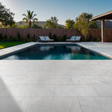 MSI Crystal White 3 cm. x 16 in. x 24 in. Sandblast Marble Paver Tile (2.66 sq. ft.)