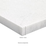 MSI Crystal White 3 cm. x 16 in. x 24 in. Sandblast Marble Paver Tile (2.66 sq. ft.)