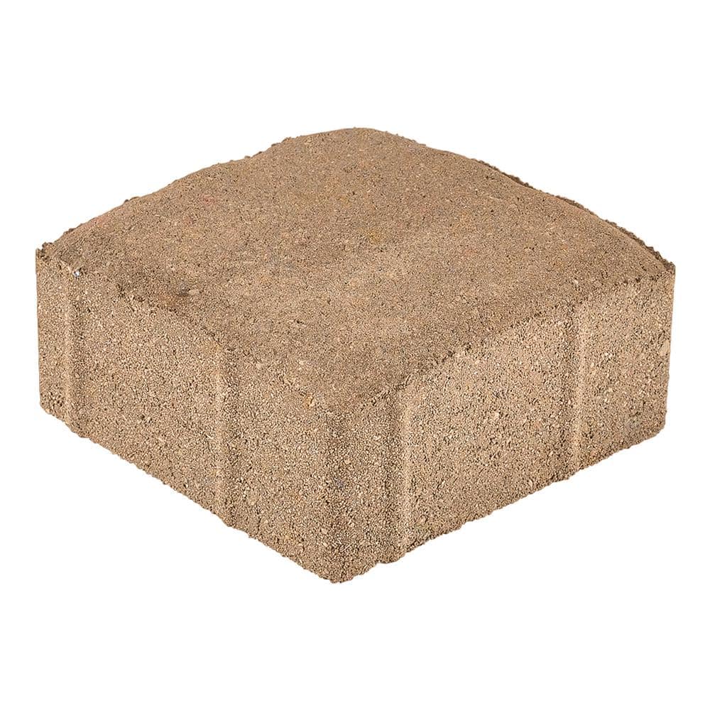 Pavestone Plaza Square 5.5 in. L x 5.5 in. W x 2.25 in. H Sandstone Concrete Paver (480-Pieces/100 sq. ft./Pallet)