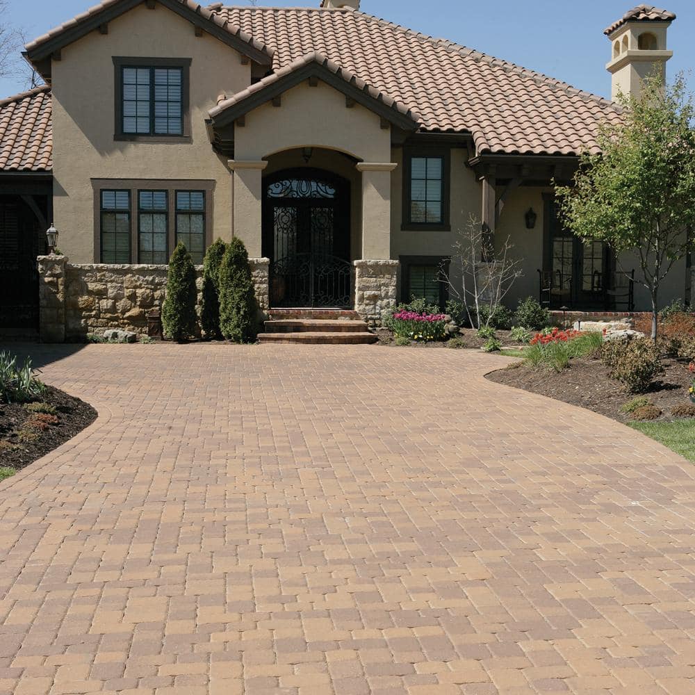 Pavestone Plaza Square 5.5 in. L x 5.5 in. W x 2.25 in. H Sandstone Concrete Paver (480-Pieces/100 sq. ft./Pallet)