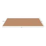 G-Floor Rib 7.5 ft x 17 ft Sandstone Vinyl Garage Flooring Cover and Protector