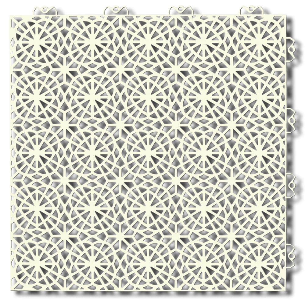 XL Tiles 14.96 in. x 14.96 in. 14 Tiles, 21.5 sq. ft. PVC Deck Tile in Sandstorm
