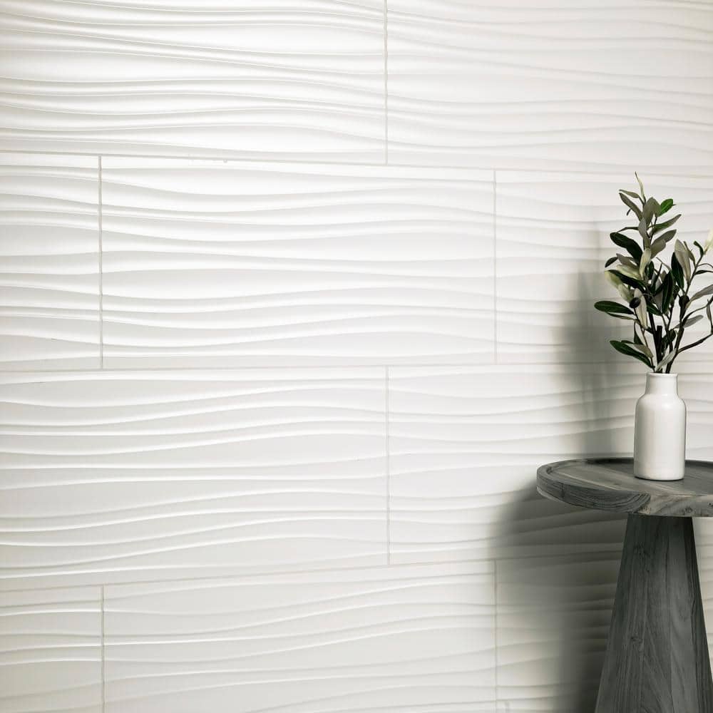MSI Sapheda Riptide Satin 12 in. x 24 in. Matte Ceramic Stone Look Wall Tile (16 sq. ft./Case)