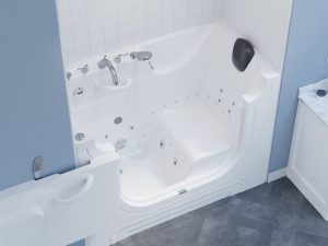 HD Series 30 in. x 60 in. Right Drain Wheelchair Access Walk-In Soaking Bathtub in White