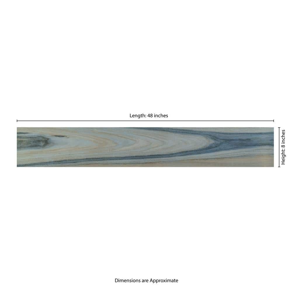 MSI Sardinia Azul 48 in. x 8 in. Polished Porcelain Floor and Wall Tile (10.68 sq. ft./Case)