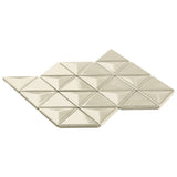 Brookline Triangle Celadon Green 4" Glossy Ceramic Mosaic Tile by Lux Tile