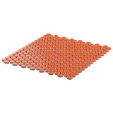 Eden Orange Nectar Rimmed Penny Round Polished Porcelain Mosaic Tile