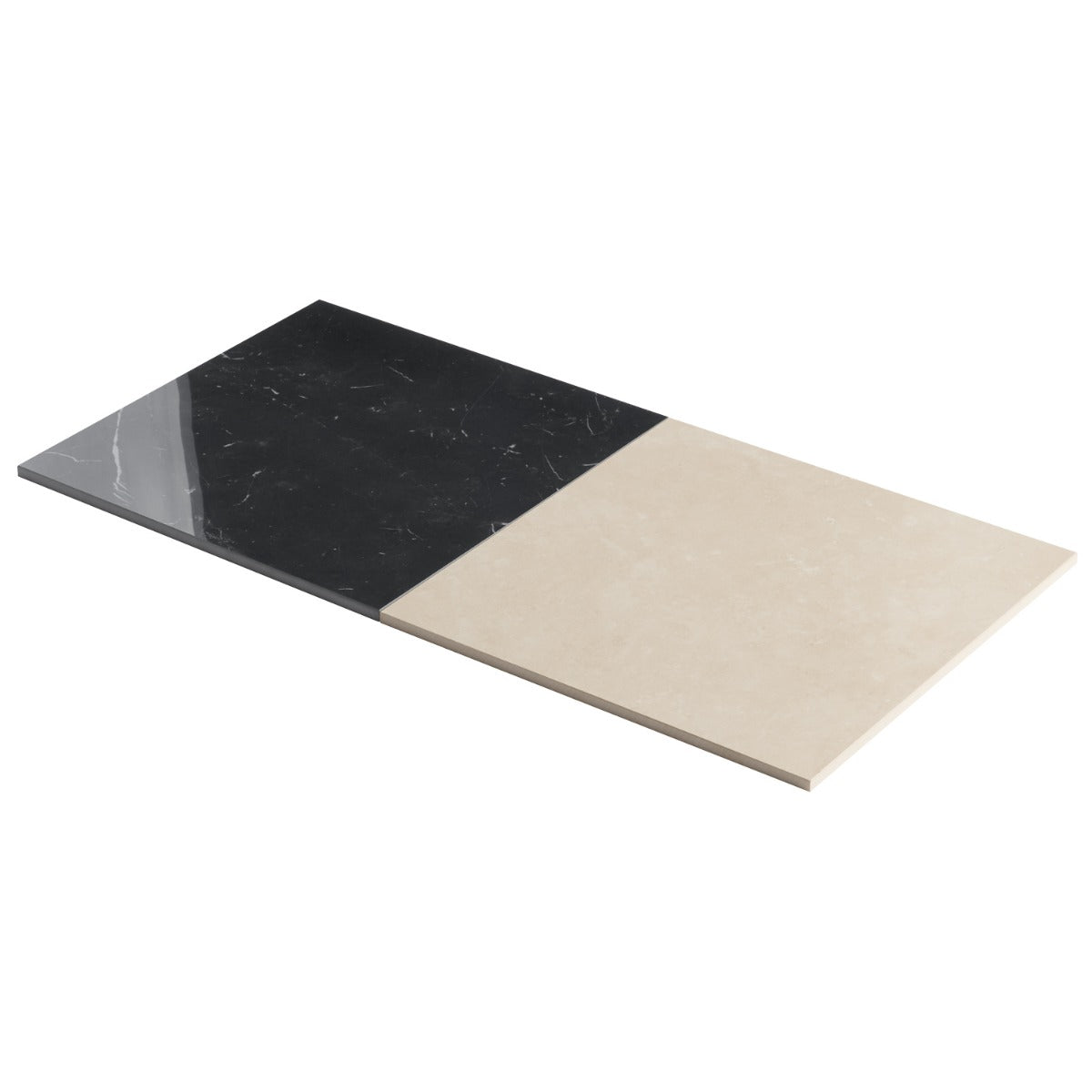 Fortunato Checkerboard Porcelain Tile - 12x12 Polished Marble Look