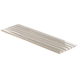 Kanbina Sage Gray 5x18 Glossy Ceramic Mosaic Tile