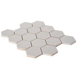Meadowmere Gray 3" Hexagon Matte Ceramic Tile - Lux Tile