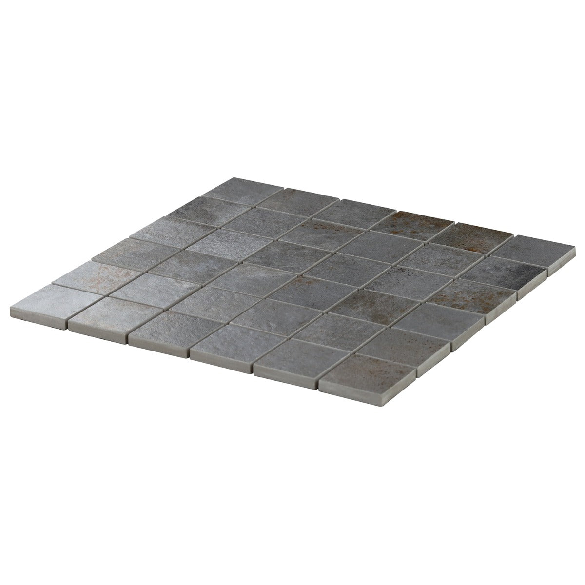 Angela Harris Flatiron Graphite Gray 2x2 Matte Porcelain Mosaic Tile