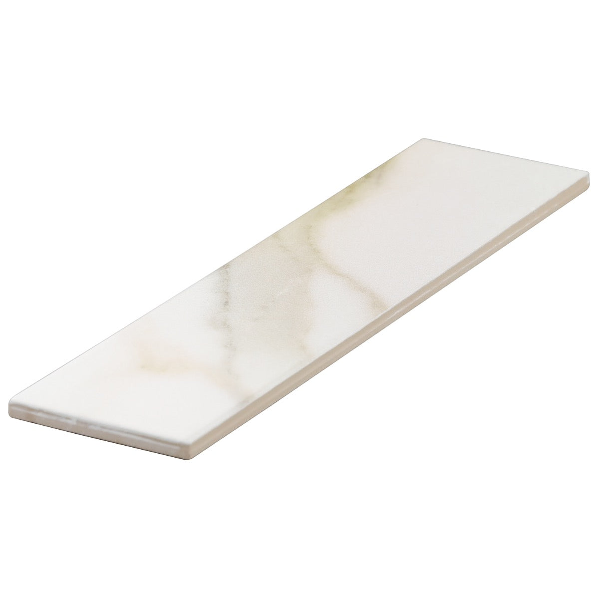 Amalfi Calacatta Matte Ceramic Subway Tile 3x12 - Lux Tile