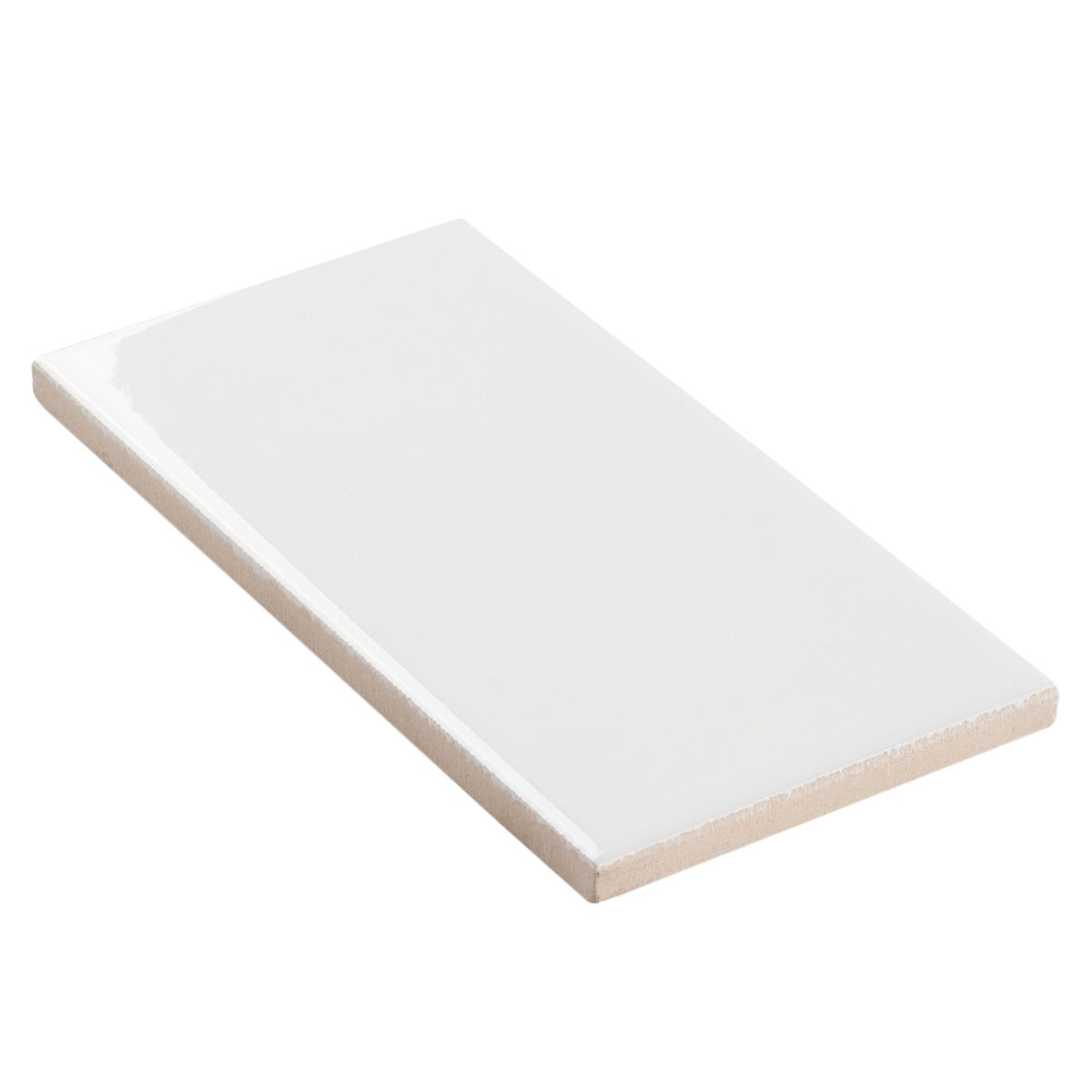 Park Hill White 3x6 Polished Porcelain Subway Tile for Kitchen and Bathroom