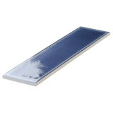 Stacy Garcia Artblock Denim Blue 4x16 Glossy Porcelain Tile