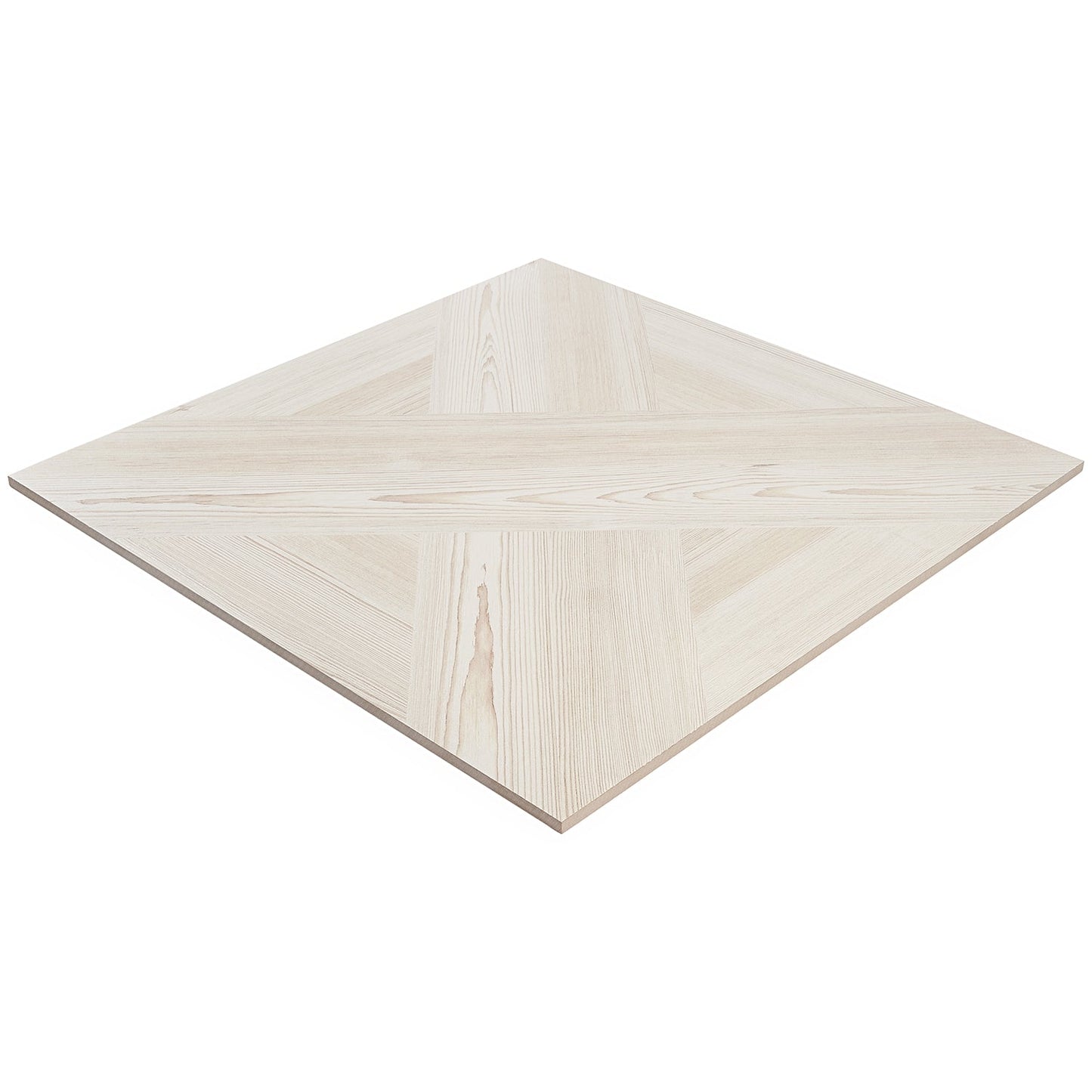 Mandorla White 24x24 Matte Wood Look Porcelain Tile