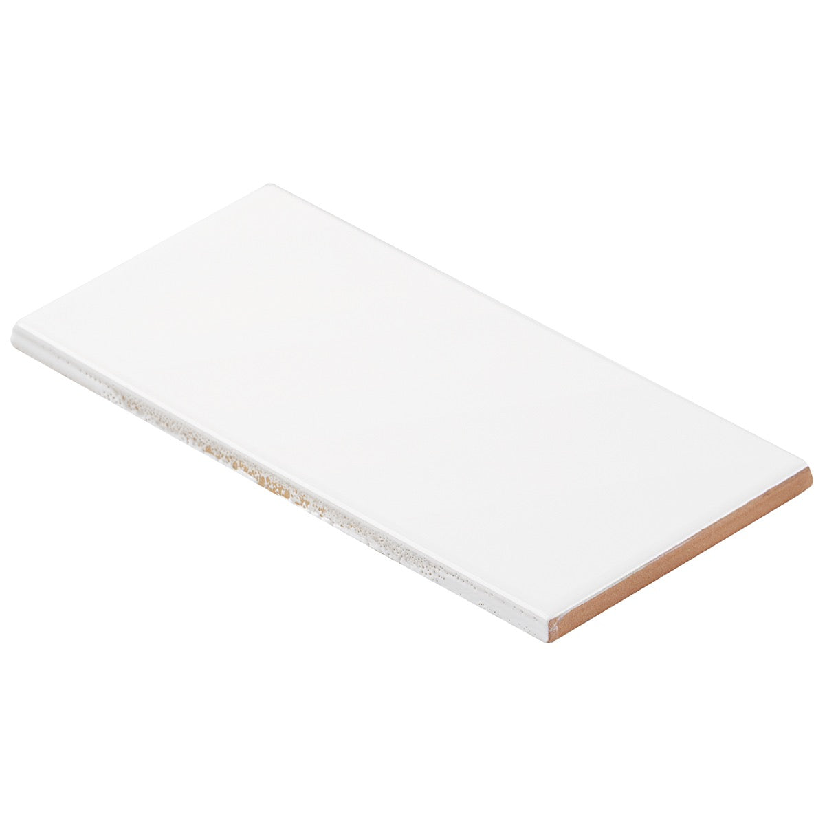 Basic White 3x6 Polished Ceramic Subway Wall Tile