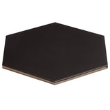 SymetroHex Black Matte Porcelain Tile - 10" Hexagon