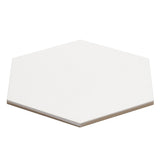 SymetroHex White 10" Matte Porcelain Tile - Lux Tile
