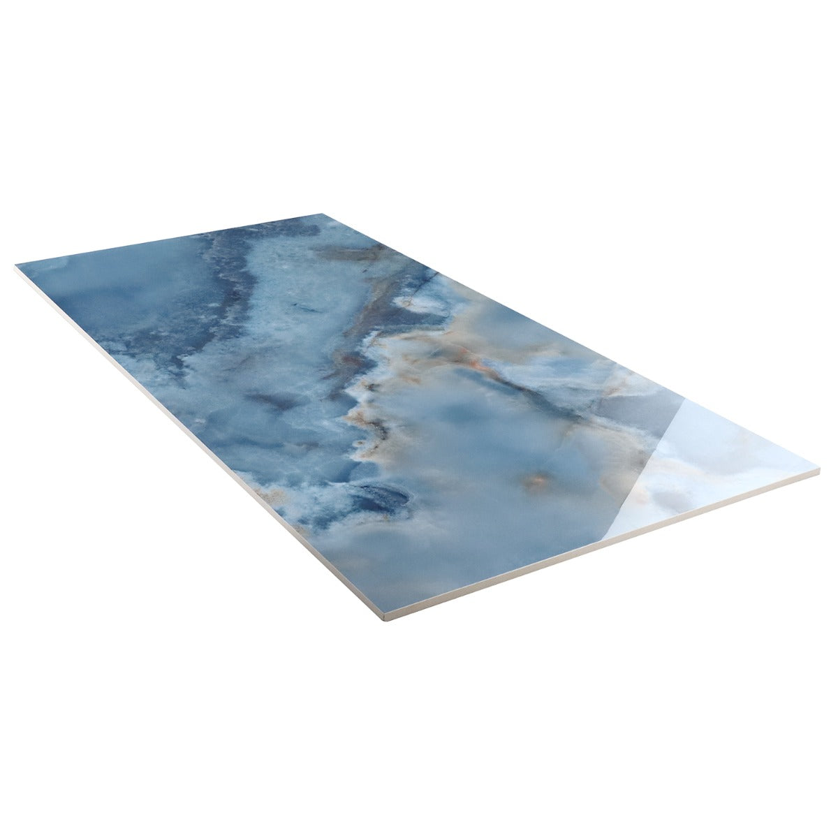 Jewel Onyx Blue 24x48 Polished Porcelain Tile by Lux Tile