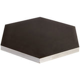HexArt Nero Black 8" Hexagon Matte Porcelain Tile by Lux Tile