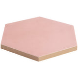 HexArt Rose Pink 8" Hexagon Matte Porcelain Tile - Lux Tile