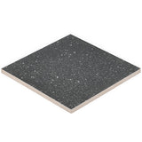 Elizabeth Sutton Charcoal Black Terrazzo 8x8 Matte Porcelain Tile