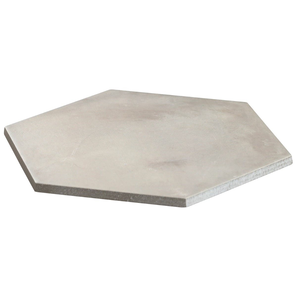 Ava Sabbia Gray 8" Hexagon Matte Porcelain Tile - Lux Tile