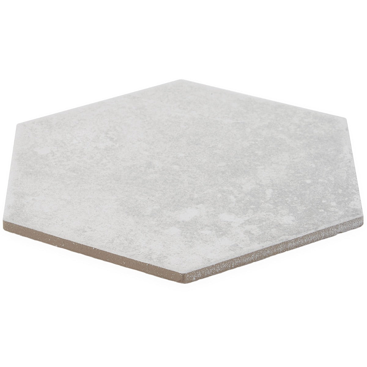 Lux Tile Terra Pompeii Blanco 8" Hexagon Matte Porcelain Tile