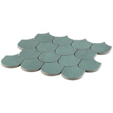 Bond Viridum Green Fishscale Matte Porcelain Mosaic Tile - Lux Tile