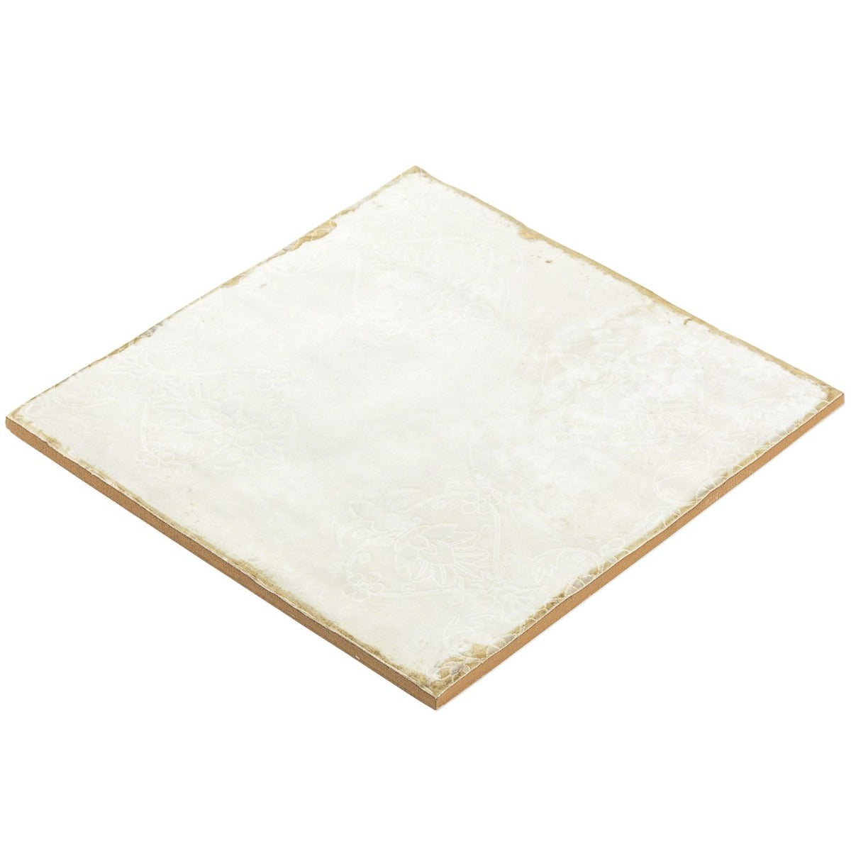 Angela Harris Dunmore Tirreno Decor 8x8 Polished Ceramic Wall Tile - White