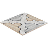 Alesso Deco Picos Beige 8x8 Matte Porcelain Tile - Lux Tile