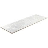Lux Tile Wonderland Garden White 12x36 Polished Ceramic Wall Tile