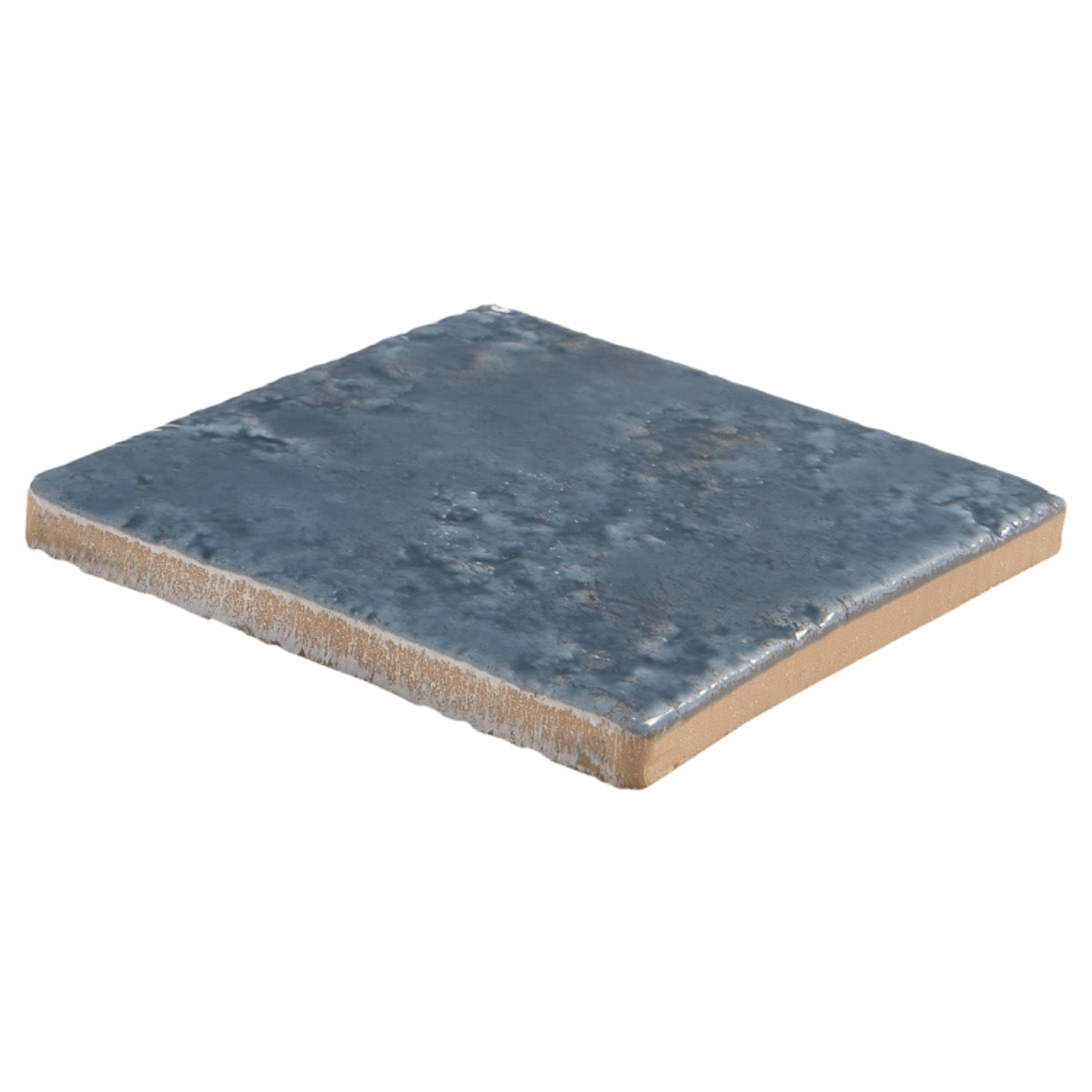 Greta Midnight Blue 5x5 Glossy Textured Porcelain Tile