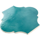 Cavallo Fiji Blue 8x10 Arabesque Glossy Porcelain Tile - Lux Tile