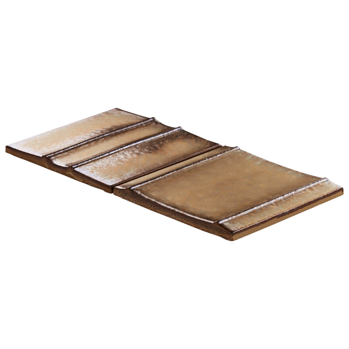 Kinro Golden Brown 6x6 3D Matte Porcelain Tile by Lux Tile