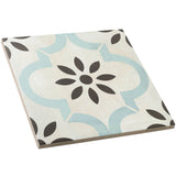 Bella Prado Blue 9x9 Matte Porcelain Tile for Residential and Commercial Use