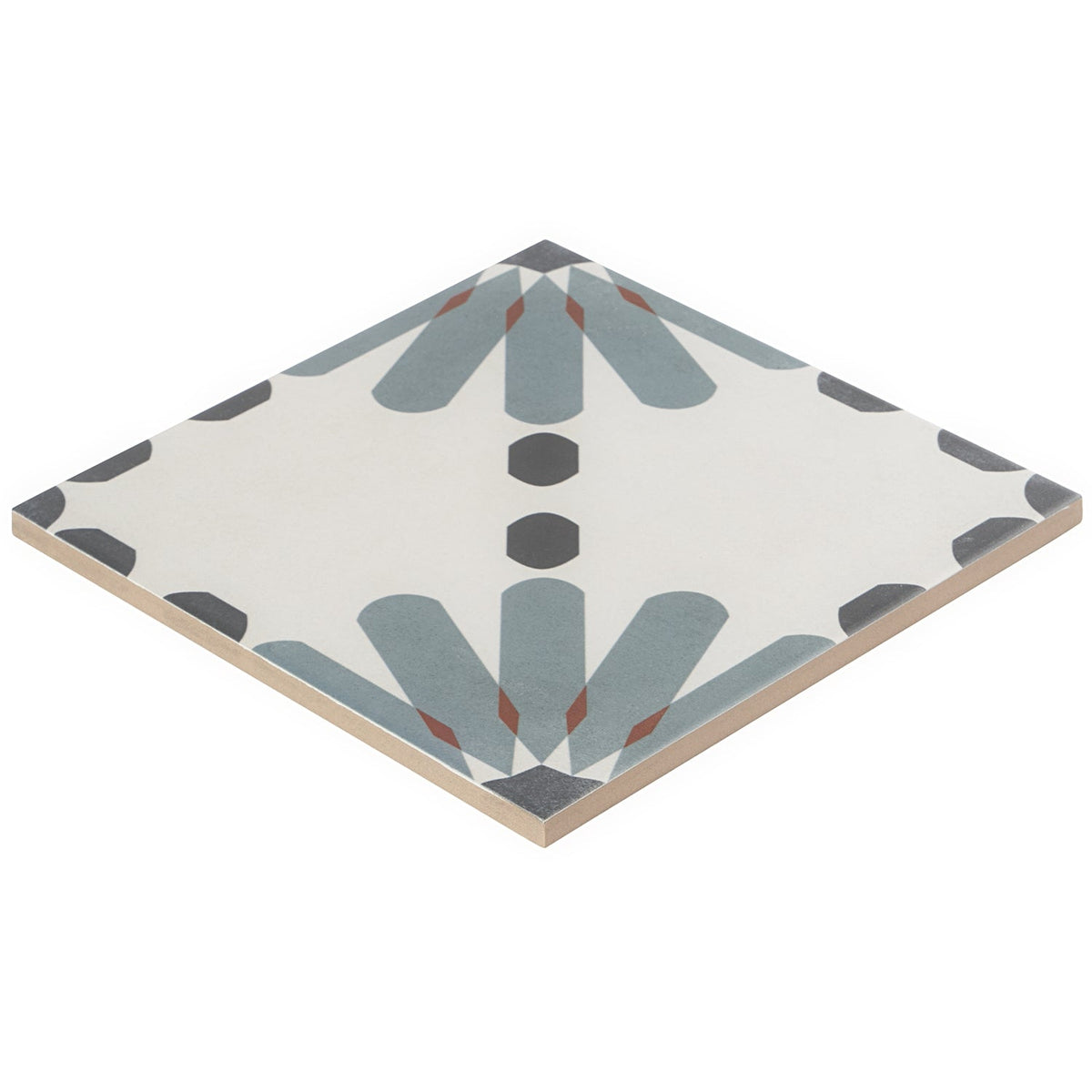 Lapaz Daisy Blue 9x9 Matte Porcelain Tile - Lux Tile