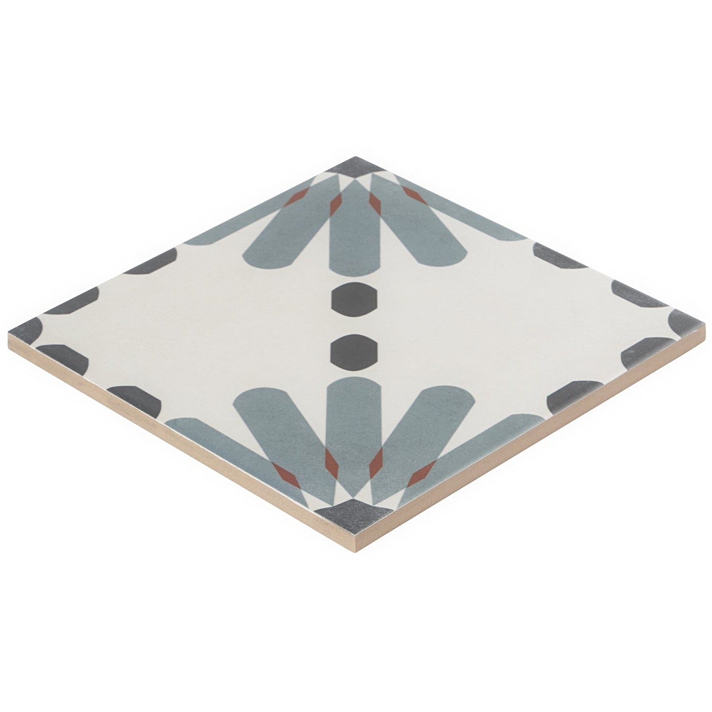 Lapaz Daisy Blue 9x9 Matte Porcelain Tile - Lux Tile